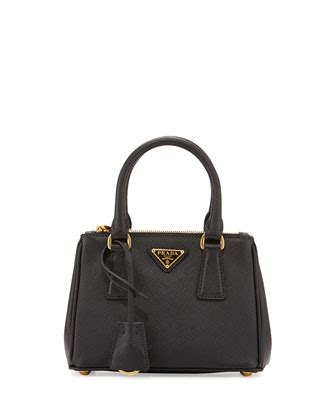 Prada Saffiano Lux Micro Tote Bag w/Shoulder Strap 